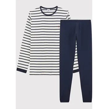 Chlapecké pyžamo PETIT BATEAU Dunkelblau/ Creme 5011379 116