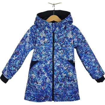 Chlapecká bunda Kocour Mourek Kabát - parka softshellová MORDÉ KONFETY Velikost 98