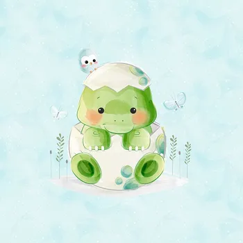 Panel - Teplákovina Dino zelený