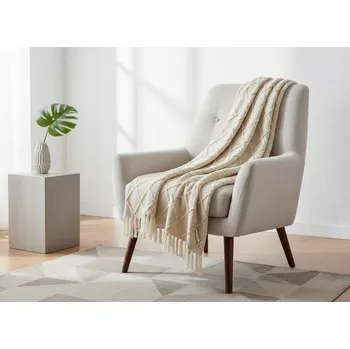 deka Mikrovláknový pléd BRENDA béžová 130x170 cm 812878