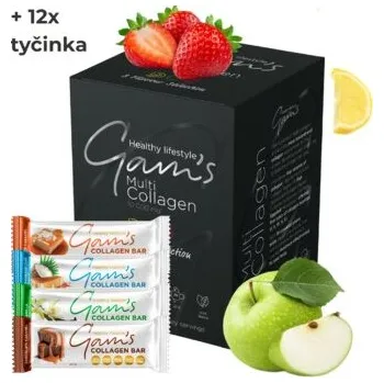Kloubní výživa Gam's MultiCollagen Mix 300g 30 ks + 12 Collagen Tyčinek