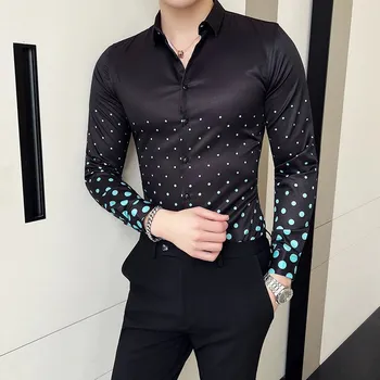 Pánská košile Best Fashion Pánská košile s moderním vzorem pro volný čas Barva: Modrá, Velikost: 3XL