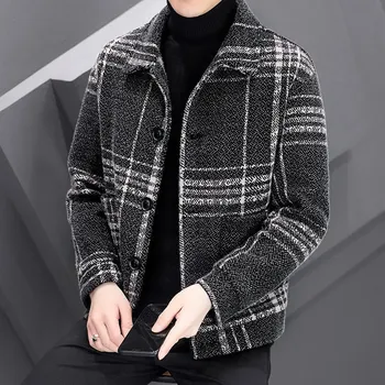 Pánský zimní kabát Best Fashion Pánský zateplený kabát na podzim a zimu Barva: Bílá, Velikost: M