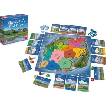 Společenská hra Dino Toulavá kamera rodinná společenská hra v krabici 24x24x6cm