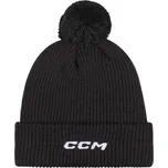 Ccm Čepice Team Pom Knit SR (Barva: Černá, Varianta: Senior)