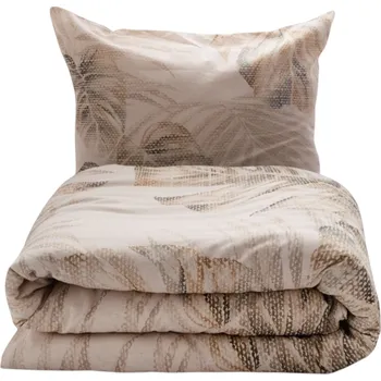 Povlečení Povlečení ze směsi bavlny a lnu Monstera, 160 x 200 cm, 2 ks 70 x 80 cm