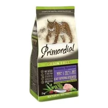 Krmivo pro kočku Primordial Pet Food GF Cat Sterilizzato Turkey&amp;Herring 2 kg EXP 19.12.2025