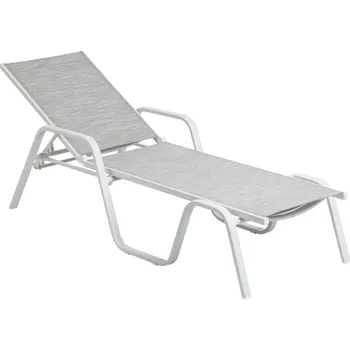 Zahradní lehátko KETTLER KETTLER BASIC PLUS hliníkové lehátko - bílá / světle šedá