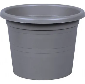 Květináč Květináč plastový SAKURA MODERN matný šedý 26cm