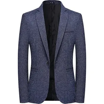 Best Fashion Pánské univerzální sako pro formální styl Barva: Modrá, Velikost: L