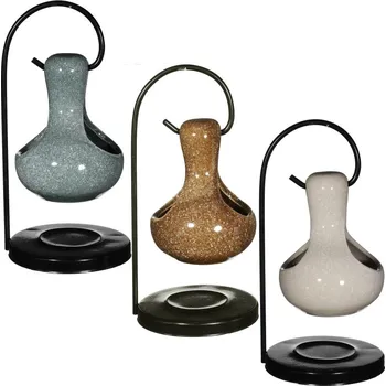 Aroma lampa Aromalampa SANTORINI kameninová s kovovým držákem mix 21cm