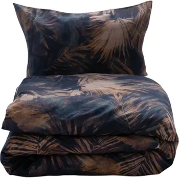 Povlečení Povlečení ze směsi bavlny a lnu Vodní listy, 160 x 200 cm, 2 ks 70 x 80 cm