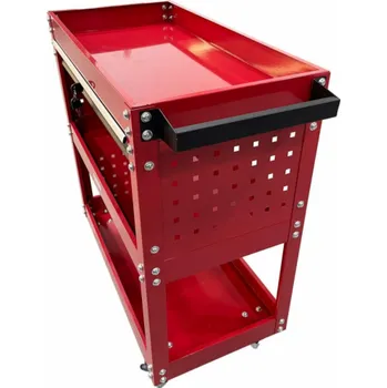 DÍLENSKÝ VOZÍK AWTOOLS KOVOVÝ 3 ÚROVNĚ SE ZÁSUVKOU