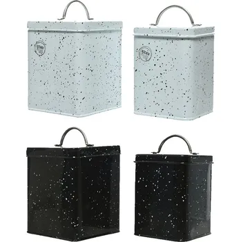 Dóza na potraviny Hranatá plechová dóza KITCHEN GOODS mix 13cm