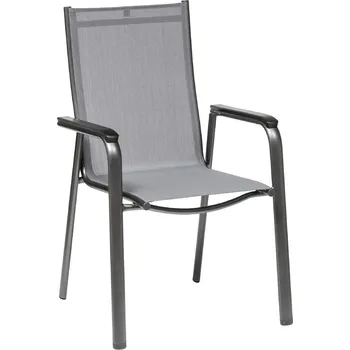 KETTLER KETTLER CIRRUS stohovatelné, hliníkové křeslo - antracit / šedá