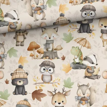 Teplákovina nepočesaná - Zvířátka na podzim