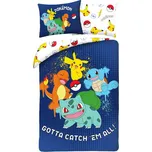 Halantex Povlečení z mikrovlákna 140x200 + 70x90 cm - Pokémon "Gotta catch ´em all"
