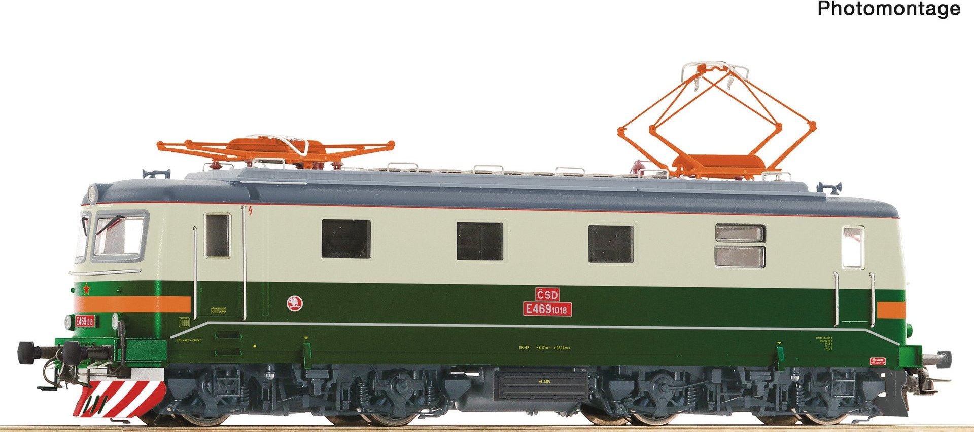 H0 Roco 7510181 Elektrická lokomotiva E 469.1018 ČSD, DCC zvuk V prodeji 4.kv.2026 Cena pouze do konce února !!!