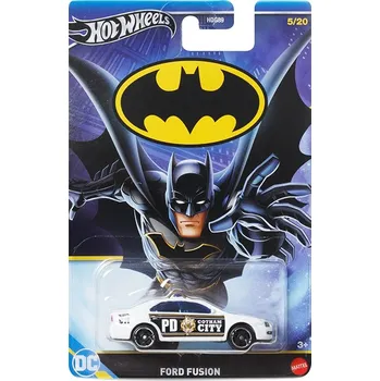 Hračka Batman: Ford Fusion Gotham City PD - Hot Wheels Ford Fusion Gotham City 911 - model auta