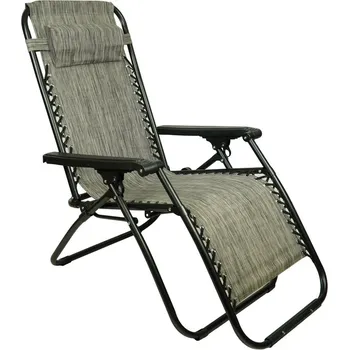 Tomido Zahradní polohovací křeslo Zero Gravity GREY ZRL009- GR