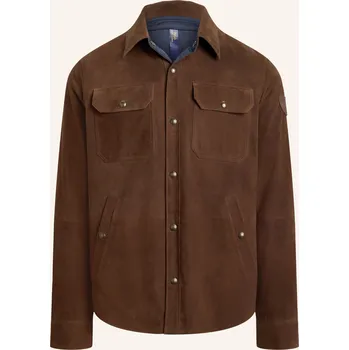 Polo Ralph Lauren Pánská Kožená Oboustranná Bunda, hnědá, 52