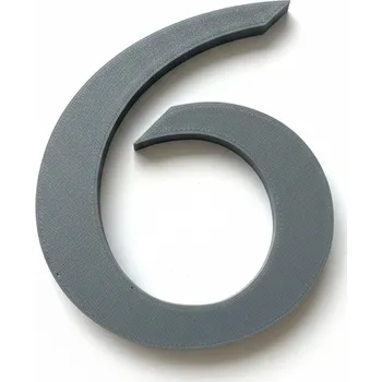 Domovní cedule HUKA FRANCE Domovní číslo popisné, stříbná, 12 cm Typ: č.6