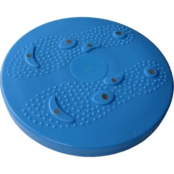 Balanční podložka Rotana rotační disk s magnety 26 x 26 x 4 cm modrý