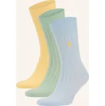 Polo Ralph Lauren Pánská Ponožky, Sada 3 Párů, žlutá / mátová...