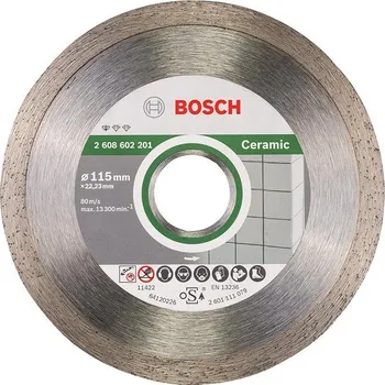 Brusný kotouč BOSCH Diamantový dělicí kotouč Standard for Ceramic 115 x 22,23 x 1,6 x 7 mm 2.608.603.231