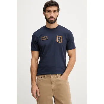 Bavlněné tričko Aeronautica Militare TS2544UJ00592 námořnická modř 59X, vel. XXL