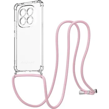 Pouzdro na mobilní telefon AlzaGuard Luxe Lanyard Case pro Xiaomi Redmi Note 15 Pro 4G růžový