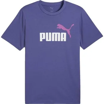 Pánské tričko Pánské triko Puma ESSENTIALS 2 COLOR NO.1 LOGO TEE S Modrá, Bílá, Růžová