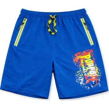 xcena Kraťasy chlapecké modré s kapsami na zip Velikost: 10 roků