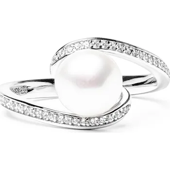 Prsten ANNA PERLY bílá 50 mm