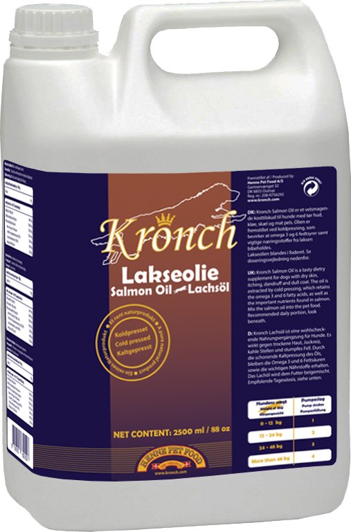 Lososový olej pro psy a kočky Kronch Henne Pet Food 2500ml