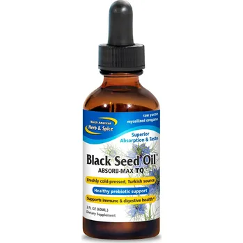 North American Herb & Spice | Micelizovaná černucha - Absorb-Max TQ - 240 ml ve vodě rozpustné kapky pro miminka, děti a kojící - 60 ml