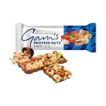Gam's Proteín Nuts Tyčinka 4 Ořechy 40g
