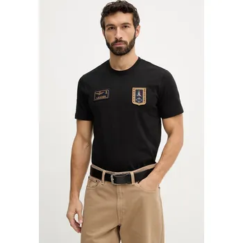 Bavlněné tričko Aeronautica Militare TS2544UJ00592 černá 99X, vel. S