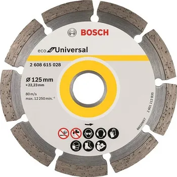 Brusný kotouč BOSCH Diamantový dělicí kotouč ECO For Universal 125 × 22,23 × 2,0 × 7 mm 2.608.615.041