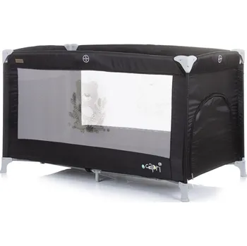Dětská postýlka Chipolino Cestovní postýlka Capri Ebony