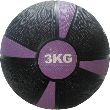Medicinbal Merc sport Medicinální míč 3 kg – gumový fialový Cena za odběr více kusů: 11 a více kusů