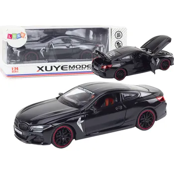 autíčko Mamido Kovové sportovní auto s frikčním pohonem, otevírací díly 1:24 černé