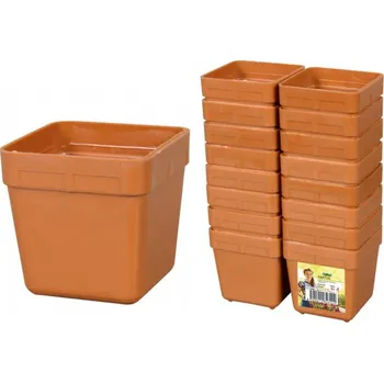 Pěstitelství Kontejner pěstební KAKTUS 5x5cm 16ks plast terakota