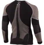 LASTING bezešvé merino tričko WEROLO - pánské - černé/béžové Velikost: S/M