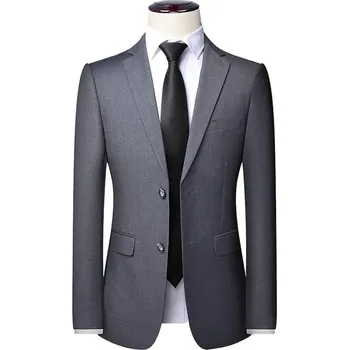 Best Fashion Pánské společenské sako v business stylu Velikost: M, Barva (Varianta): grey 2 buttons