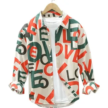 Pánská košile Best Fashion Pánská vzorovaná košile pro volný čas Barva: Barevná, Velikost: L