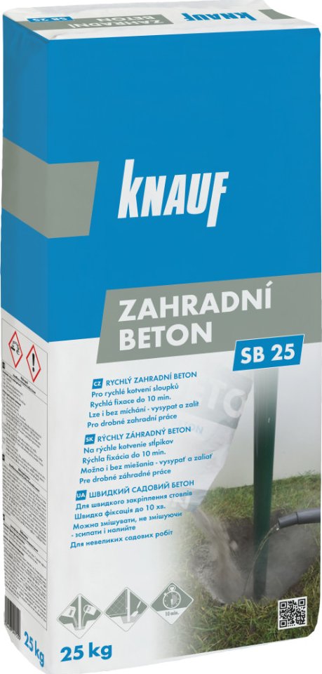 Sloupkobeton rychletvrdnoucí 25kg – SB25 Knauf