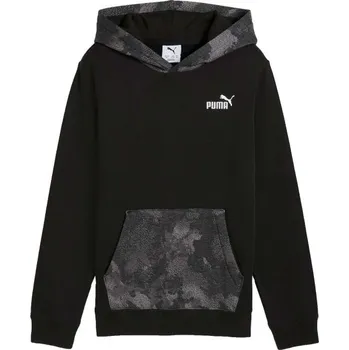 Chlapecká mikina Dětská mikina Puma ESSENTIALS CAMO HOODIE FL B 164 Černá, Šedá, Bílá