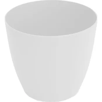 Obal na květináč Obal na květináč plastový lesklý ELLA bílý 9cm