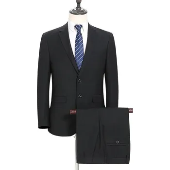 Pánský oblek Best Fashion Pánský formální oblek pro business prostředí Barva: Černá, Velikost: XXS